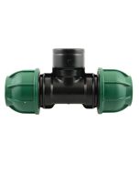 T-Stück 90°, PP-Klemmfitting, 25 x 1/2" Innengewinde x 25 mm