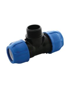 T-Stück mit AG, PP-Klemmfittings