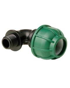 Winkel 90° mit AG, Irritec-Klemmfitting