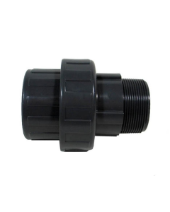 Verschraubungen, PVC-Klebefittings, Klebemuffe / Außengewinde