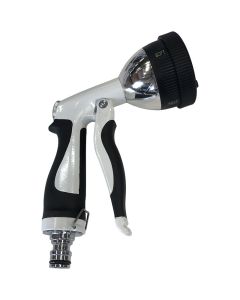 Gartenbrause DELuxe, mit 4 Wasserstrahlformen, weiß