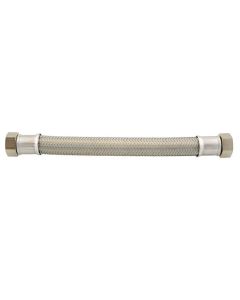 Flexdruckschlauch, Metall, 60 - 100 cm, ½ - 1" beidseitig Innengewinde mit Überwufverschraubung