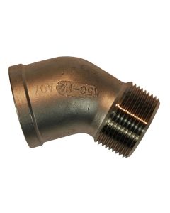 Edelstahl Winkel 45°, IG x AG