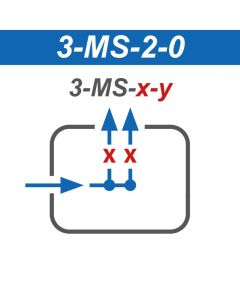 Expressbox 2 Ventile links, Messing