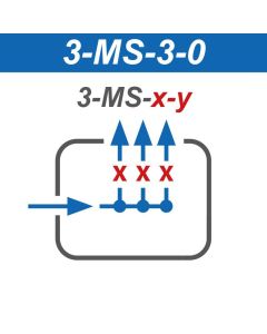 Expressbox 3 Ventile links, Messing