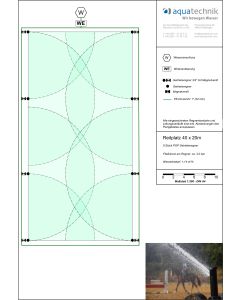 Reitplatz BASIC 40 x 20 m, 8 Regner, mech. Einzelsteuerung