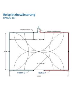 Reitplatz-Set, 40x25 m, elektr., ME, 1,7m³