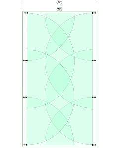 Reitplatz PREMIUM 50x25 m, 8 Regner, mech. Einzelsteuerung