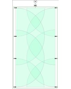 Reitplatz PREMIUM 50x25 m, 8 Regner, mech. Einzelsteuerung