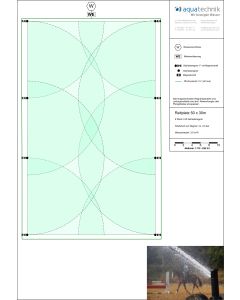 Reitplatz CLASSIC 50 x 30 m, 8 Regner, mech. Einzelsteuerung
