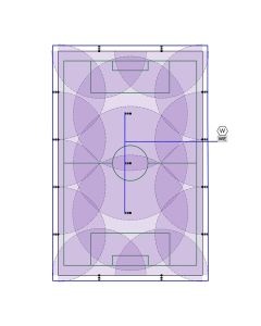 Sportplatzset, -70x 110m, 11,4m³, 15 Regner